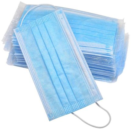 Маска трехслойная одноразовая