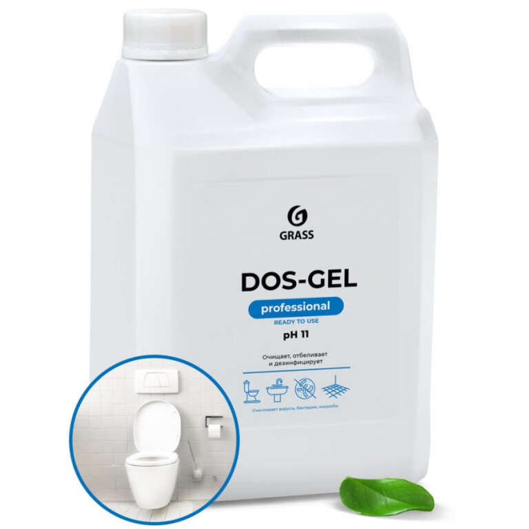 Дезинфицирующий чистящий гель "DOS GEL" (канистра 5,3 кг), арт.125240