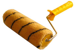 Валик "ГЛАМУР.ПОПУГАЙ", 240мм, бюгель 6мм, полиакрил желтый с черной полосой