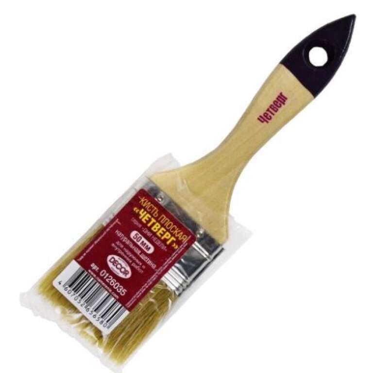 Кисть плоская "Четверг" 50мм