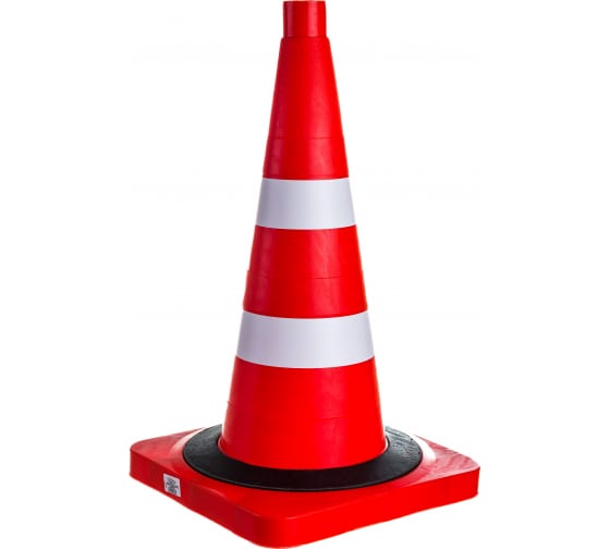 Конус сигнальный дорожный 500мм 2полосы КС-2.8.0