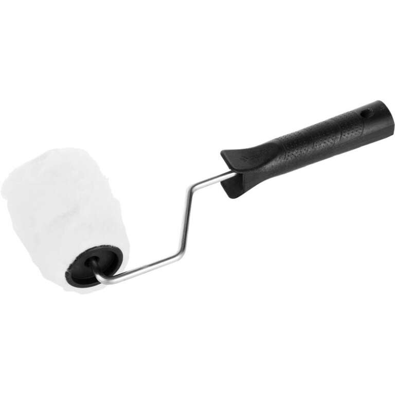 Валик малярный РАДУГА, 90 мм, d40 мм, ворс 14 мм, ручка d6 мм, ЗУБР Стандарт