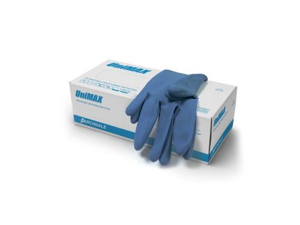 Перчатки латексные синие L