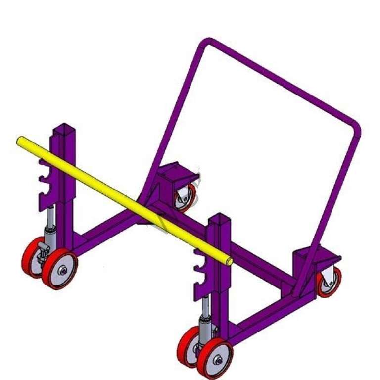 Тележка для транспортировки и размотки кабельных барабанов ТКБ 25-5Р