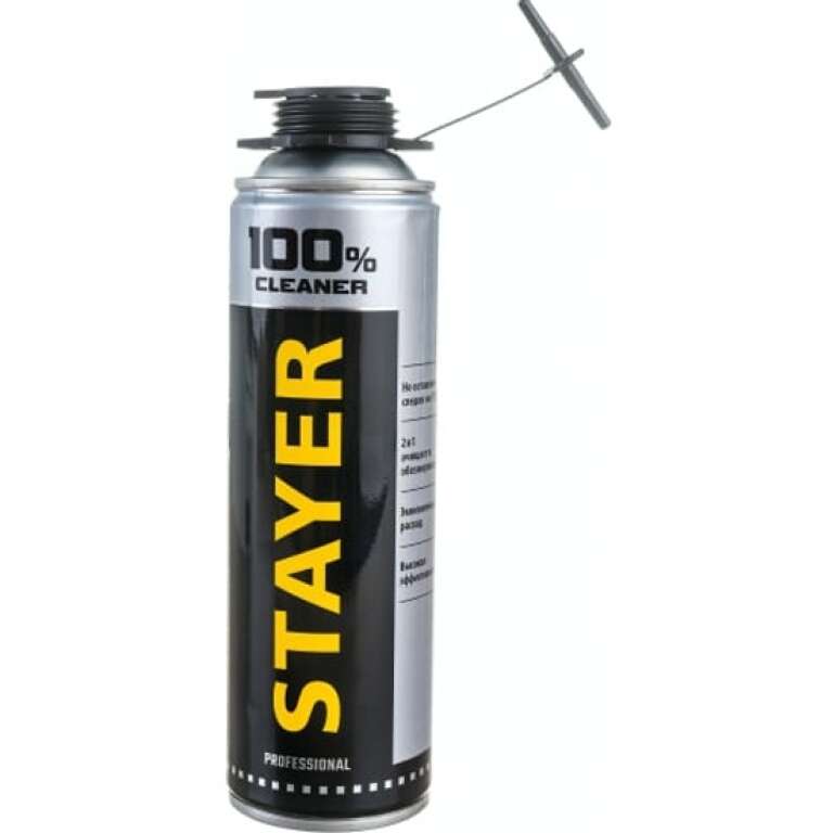 Очиститель монтажной пены STAYER "PROFI", 500мл