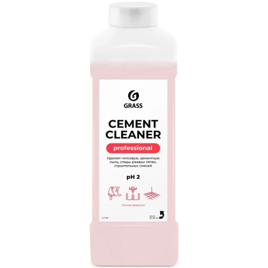 Средство для очистки после ремонта "Cement Cleaner" 1л,арт.217100,Grass Средство для очистки после ремонта "Cement Cleaner" 1л,арт.217100,Grass