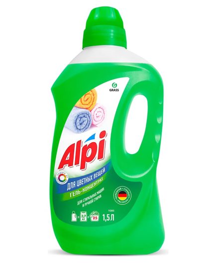 Гель-концентрат "Alpi" для стирки цветных вещей, 1,5л, арт.112603