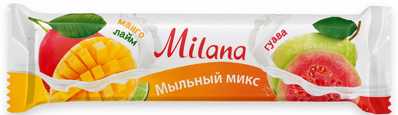 Мыло туалетное "Milana мыльный микс" манго и лайм,гуава, Grass, арт 125514