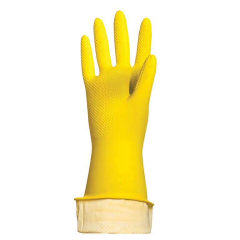 Перчатки хоз. латексные Лайма "Стандарт"с х/б подложкой L 600270