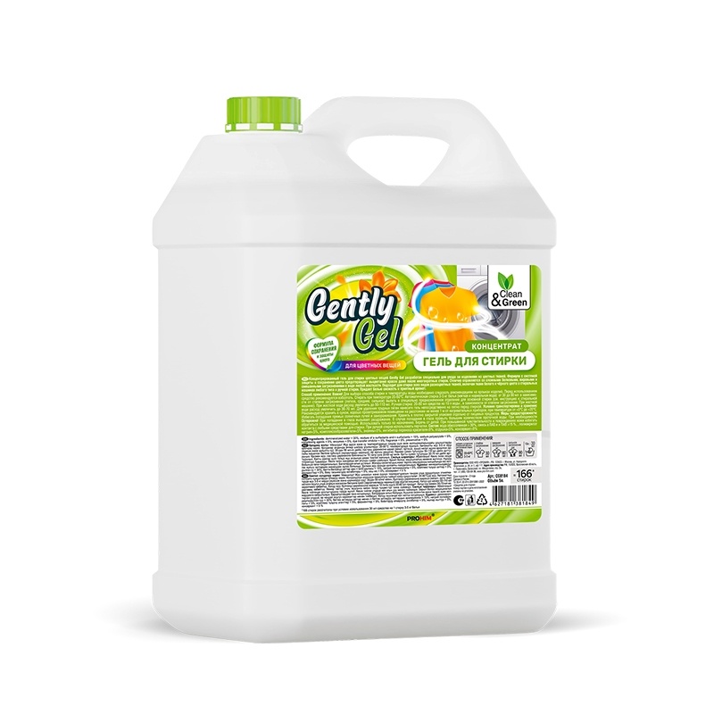 Гель концентрат для стирки 5л Gently Gel для цветных CG8184 Гель концентрат для стирки 5л Gently Gel для цветных CG8184