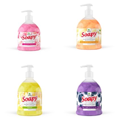 Крем-мыло с перламутром Soapy 500 мл в ассорт.