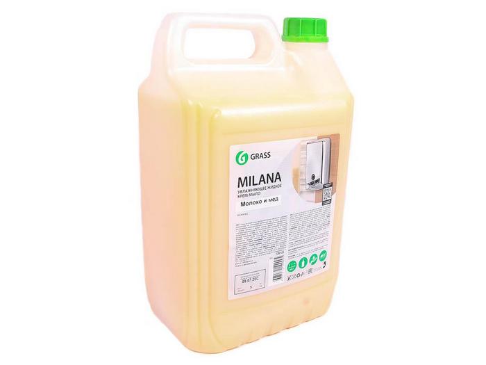 Крем-мыло Grass MILANA 5л канистра молоко и мед, арт. 126105