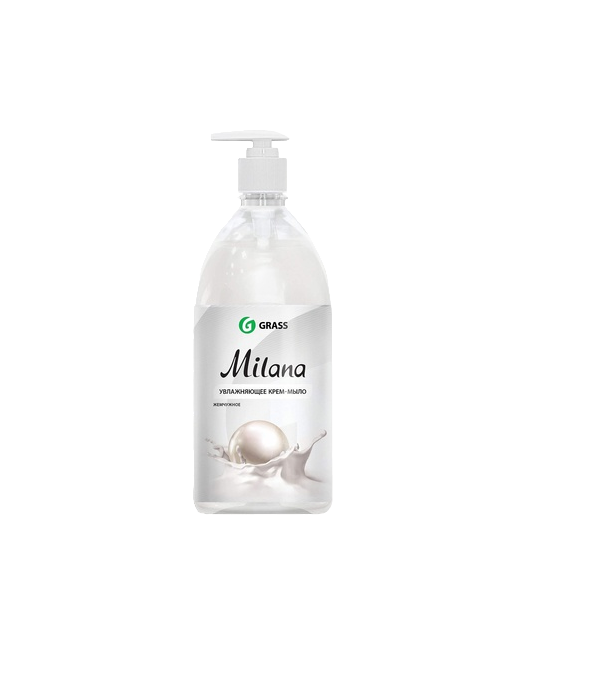 Крем-мыло Grass MILANA 1л с дозатором жемчужное, арт. 126201