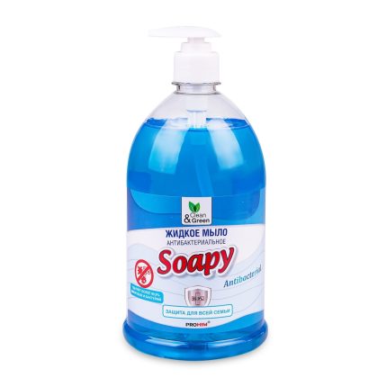 Жидкое мыло 'Soapy' антибактериальное с дозатором 1000мл. CG8095