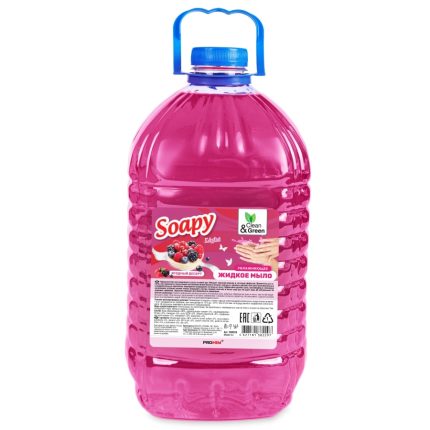 Крем-мыло Soapy Clean & Green эконом Ягодный десерт 5л канистра, CG8229