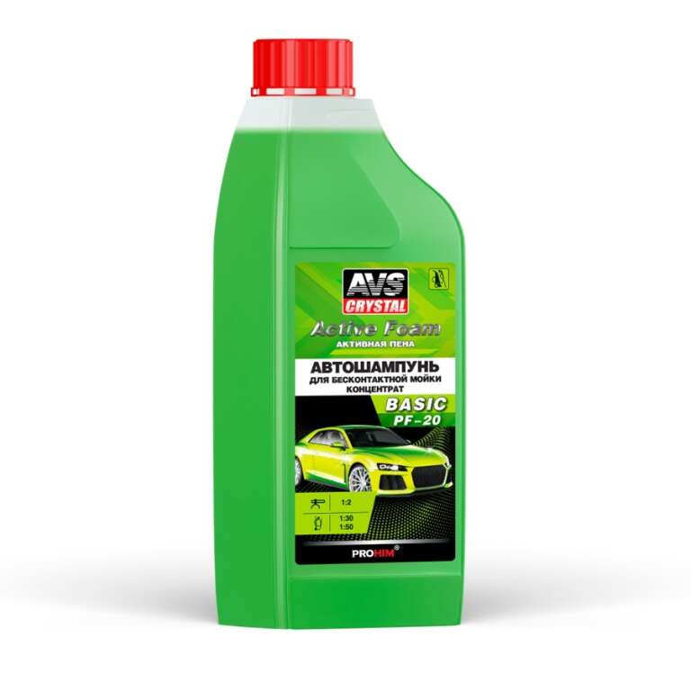 Средство для бесконтактной мойки автомобиля 1л, Active Foam BASIC, A07536S