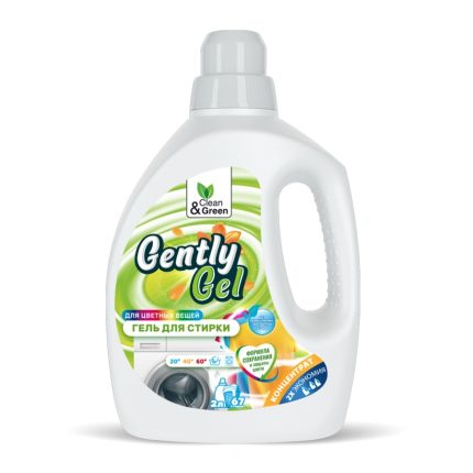 Гель концентрат для стирки 2л Gently Gel для цветных CG8066