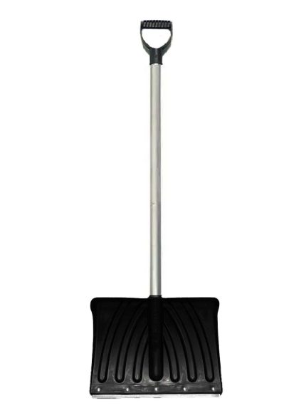 Лопата снеговая "Крепыш" с планкой (440*315), метал.черенком с V-ручкой