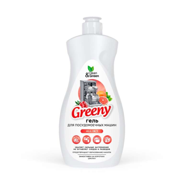 Гель для мытья посуды в посуд.машинах Clean&Green 8321