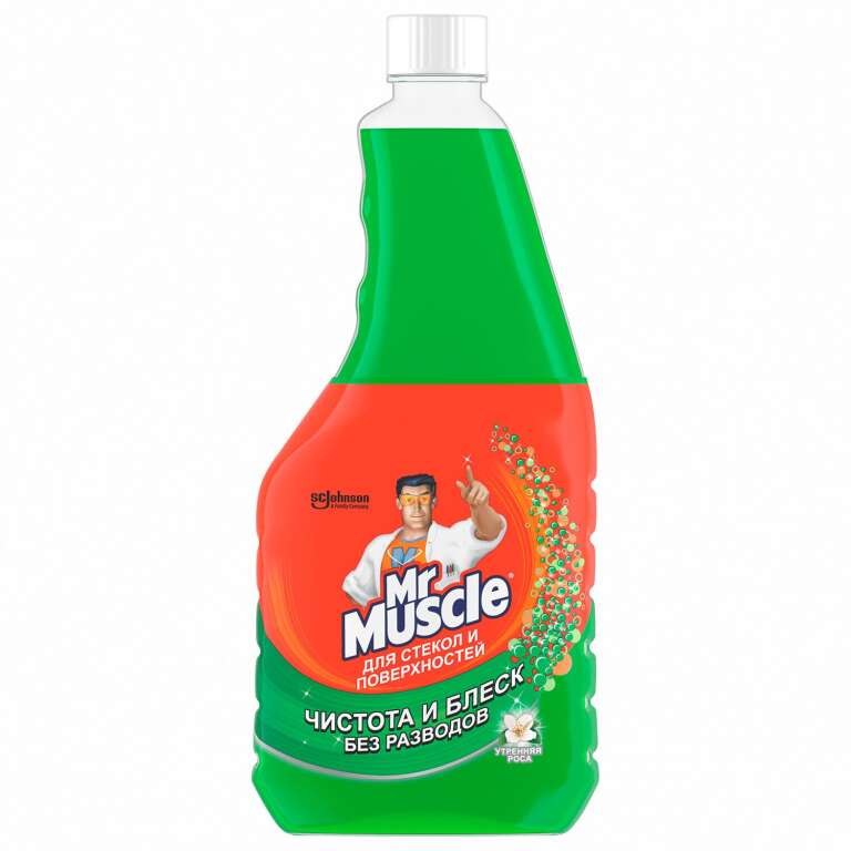 Средство для стекол "Мистер Мускул" 500мл сменный блок