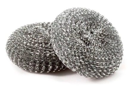 Губка для посуды металлическая Чистюля размер L