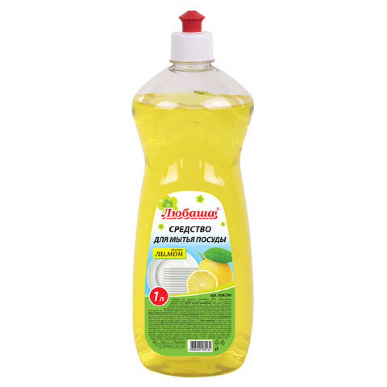 Средство для мытья посуды 1 л  ЛЮБАША "Лимон"  пуш-пул 604780