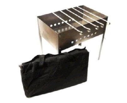 Мангал 500*300*500 (сталь 0,5мм)+шампур углов. (6шт) 410*10*0,5 в сумке