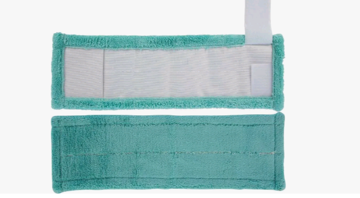 Насадка для швабры МОП плоская,микрофибра,14*44см,карман+липучка,MopM3-Eco-H/4415 Рыжий Кот