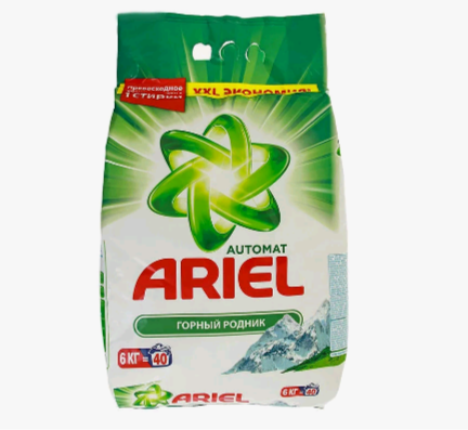 Порошок стиральный Ariel автомат Горный родник 6кг