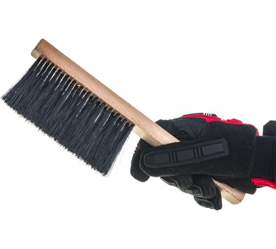 Щетка-сметка 3 ряда дерев. ручка