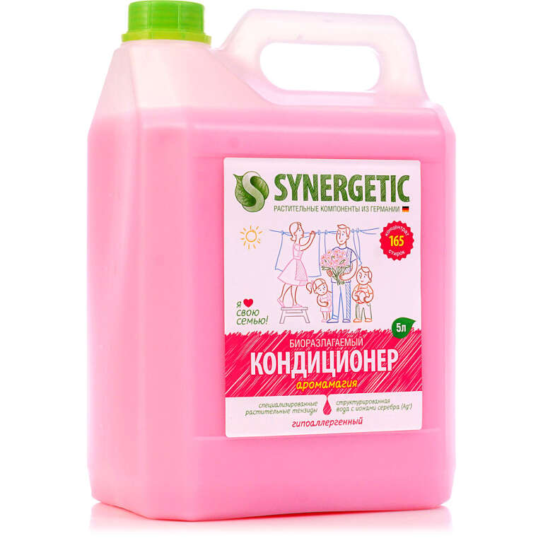 Кондиционер-ополаскиватель для белья SYNERGETIC 5 л