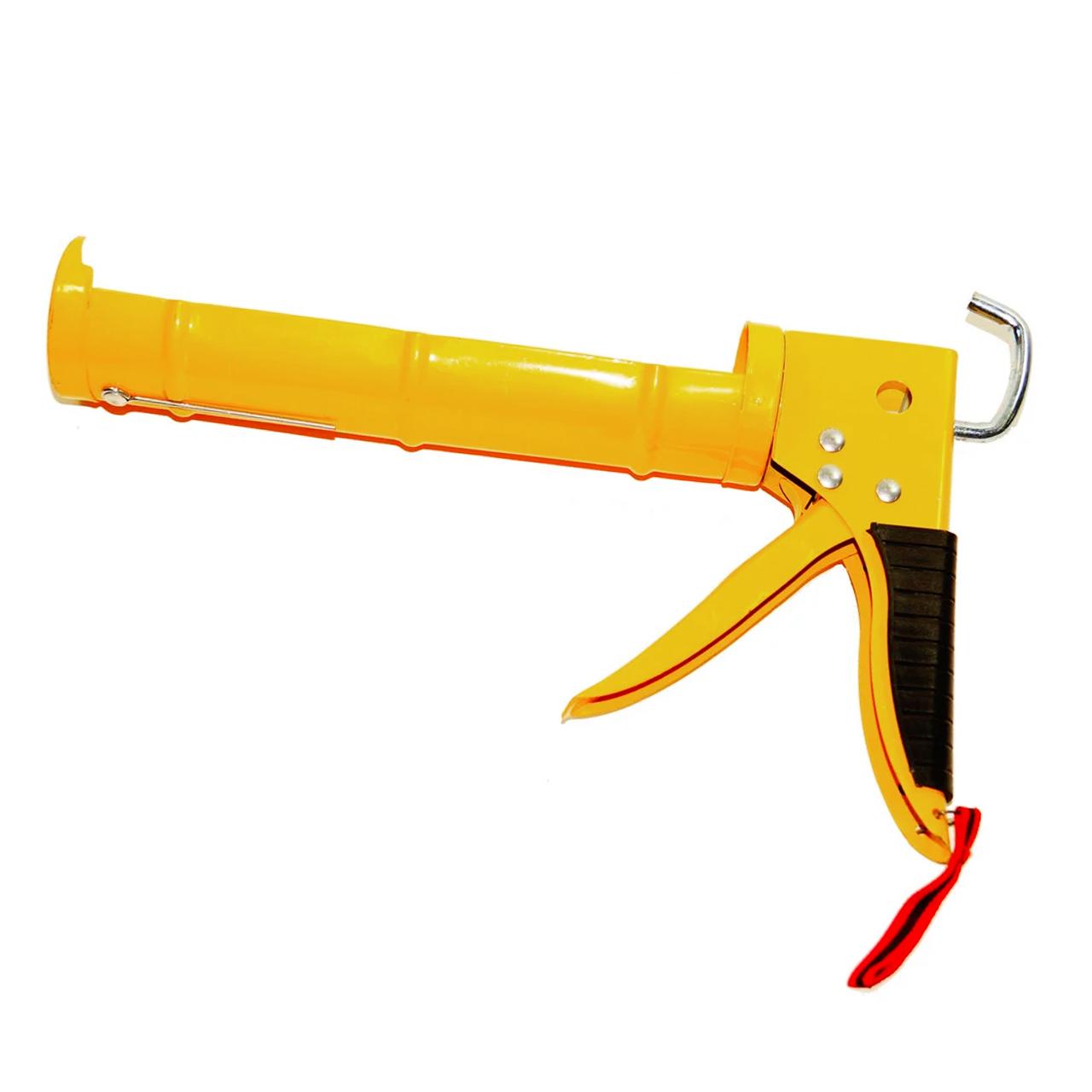 Пистолет для герметиков полукорпусной желтый Пистолет для герметиков полукорпусной желтый