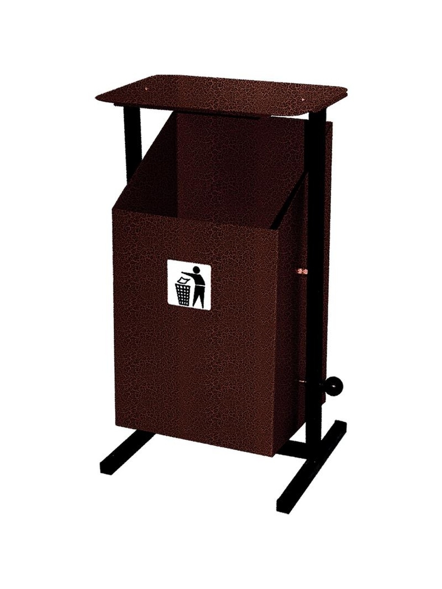 Урна для мусора "Уралочка-2" с крышкой