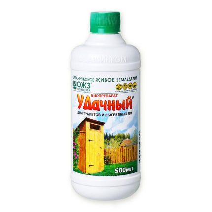 Средство для уличных туалетов и выгребных ям "Удачный" 500 мл.