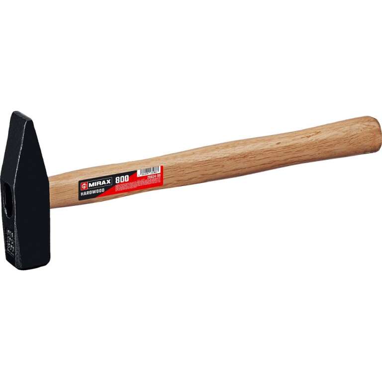 Молоток "MIRAX" с деревянной рукояткой 800г