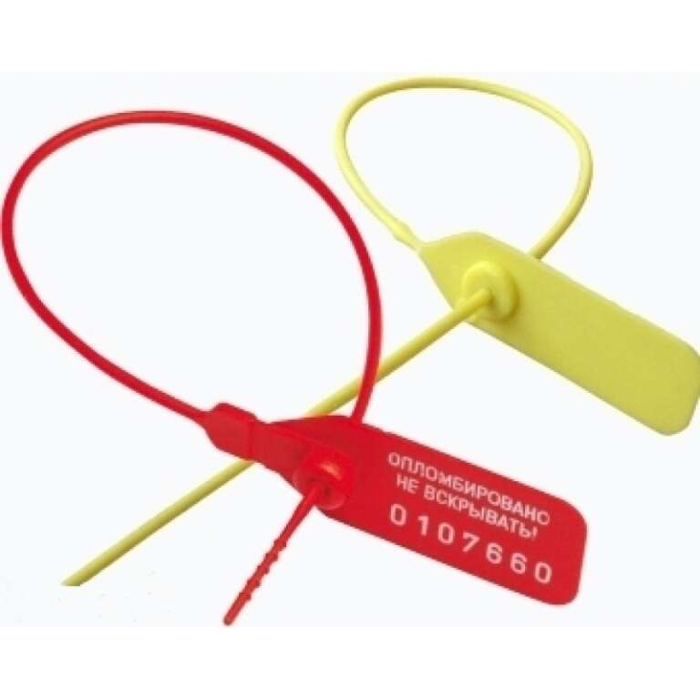 Пломба пластиковая номерная УНИВЕРСАЛ 220мм (рабочая часть) 1000шт