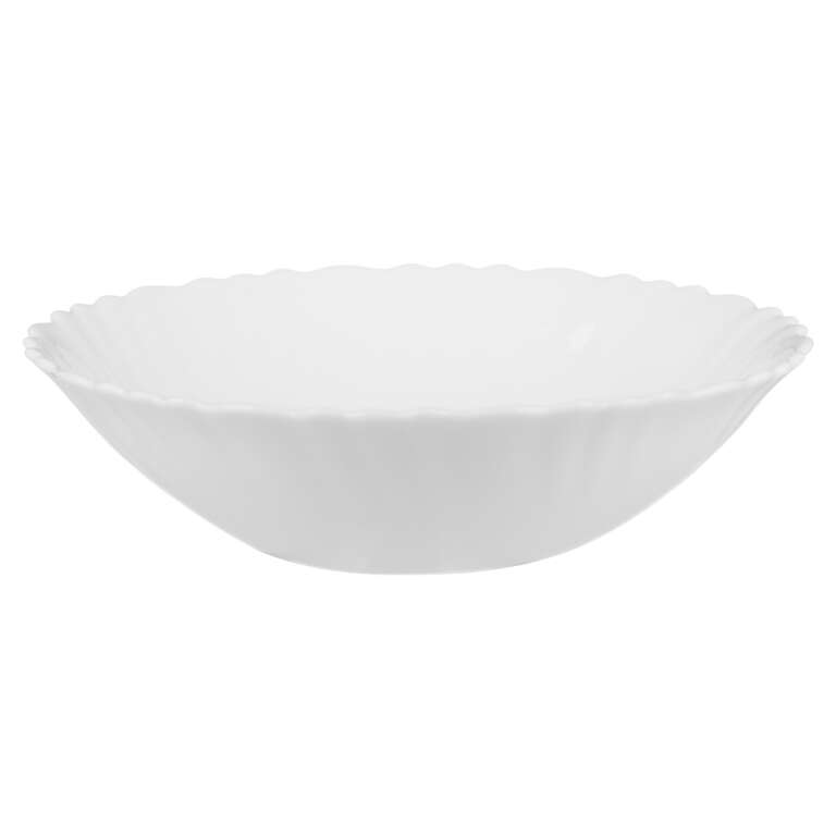 Салатник Бьянко плюс опаловое стекло, белый 16,5см