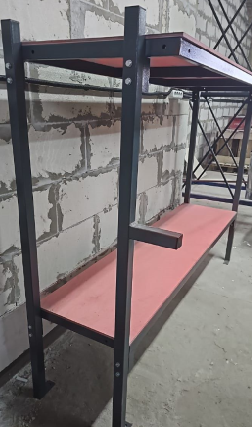 Нары металлические двухъярусные двухстоечные НЗС-6.212 (тип VI В-950.00.00.000-01)