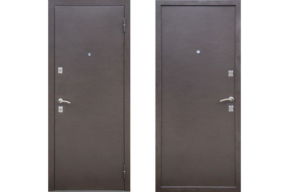 Дверь входная металлическая 2000х800мм правая/левая толщина металла 1,5мм, утеплитель, замок с ручко