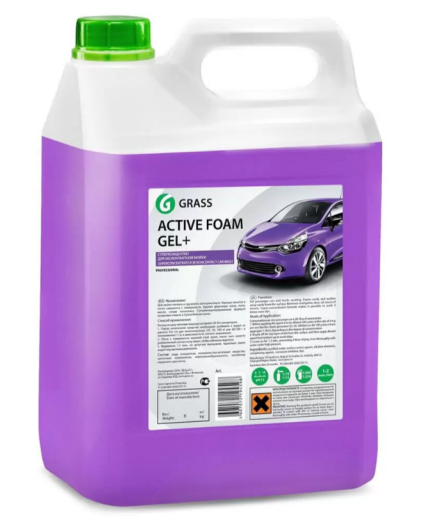 Средство для бесконтактной мойки автомобиля 6кг, Active Foam Gel, Grass, арт.113151