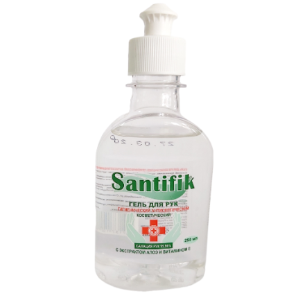 Гель д/рук Santifik антисепт со спиртом пуш-пул абакт 250мл