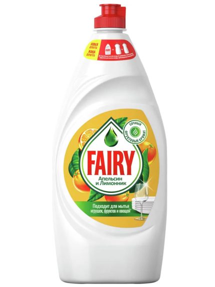 Жидкость д/пос Fairy Апельсин и Лимонник 900мл