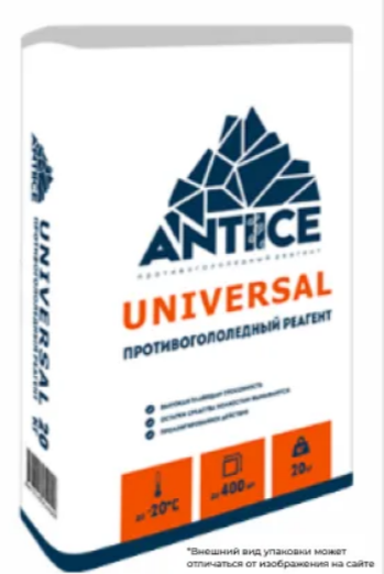 Противогололедный реагент "UNIVERSAL" -20C (20кг)