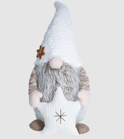 Фигура декоративная Гном 30 см бежевый