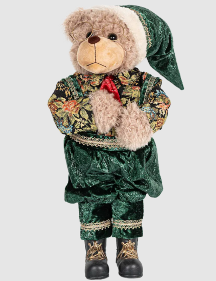 Фигура декоративная Медведь 55 см зеленый