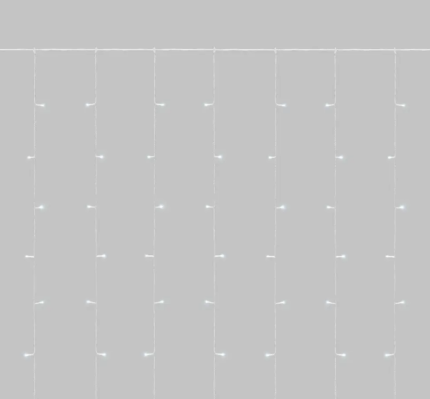 Электрогирлянда уличная Занавес 3x2 м цвет холодный белый