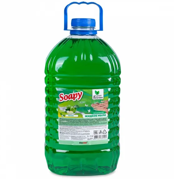 Жидкое мыло "Soapy"ЭКОНОМ 5 л. в ассортименте Clean&Green Жидкое мыло "Soapy"ЭКОНОМ 5 л. в ассортименте Clean&Green